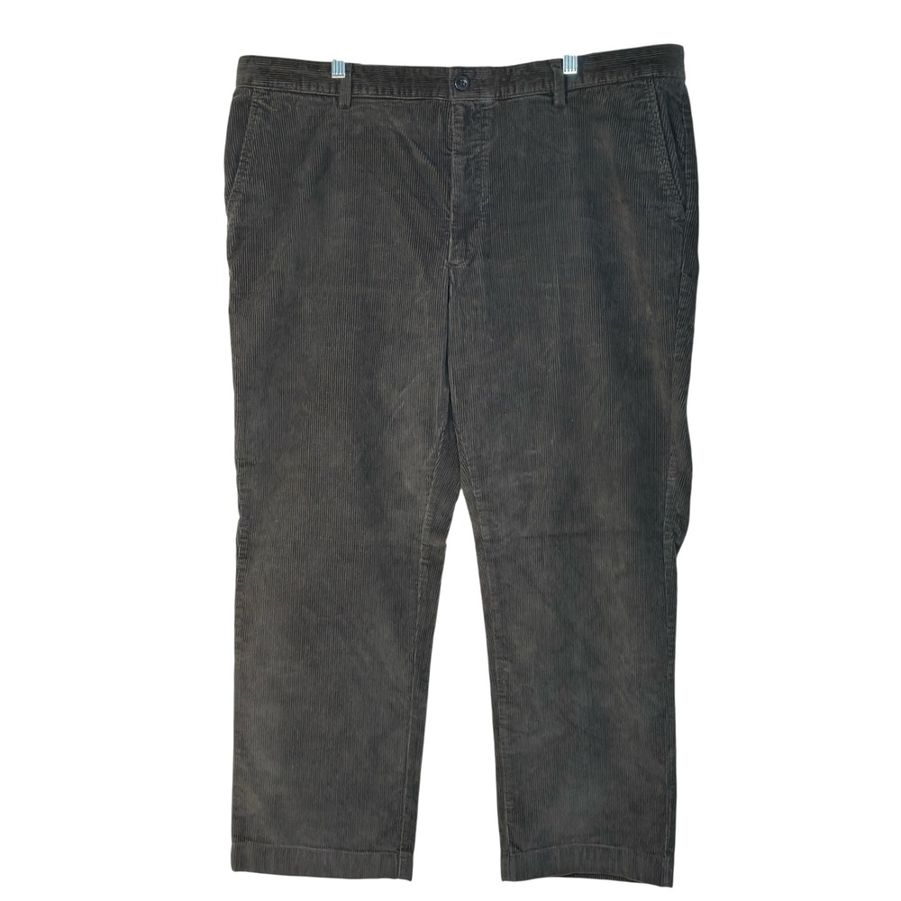 LL Bean Classic Fit Corduroy Pants Gray‎ Casual Relaxed Fit 42x29